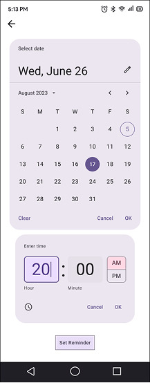 Botany Buddy Android Calendar
