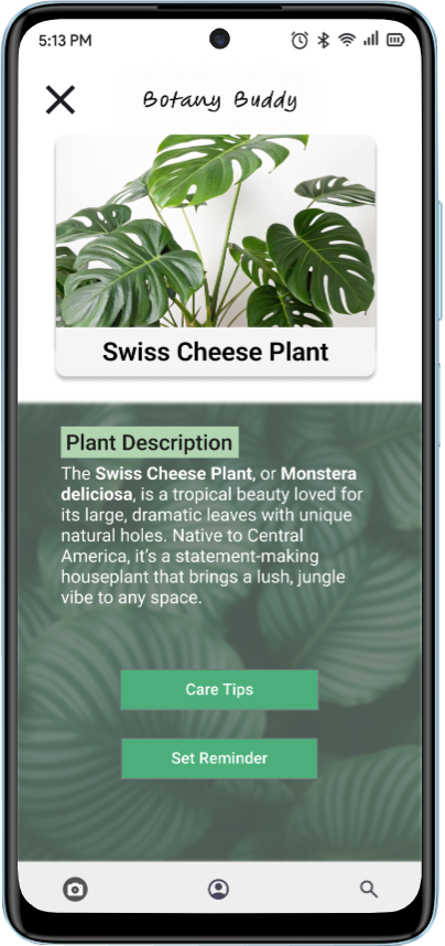 Botany Buddy Android Plant Description
