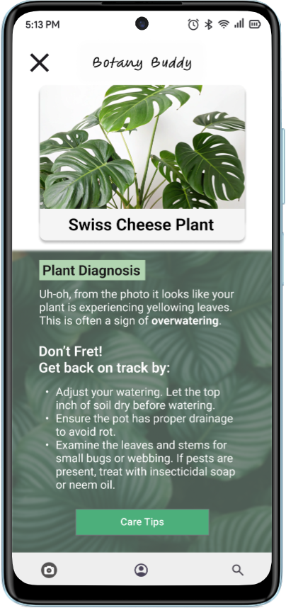 Botany Buddy Android Diagnoses