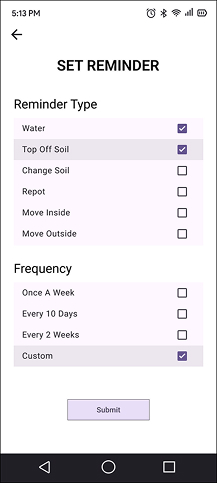 Botany Buddy Android Reminder