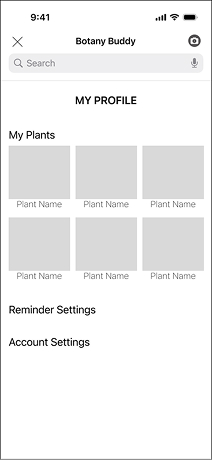 Botany Buddy iOS Profile