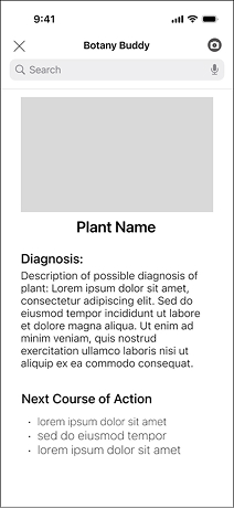 Botany Buddy iOS Results