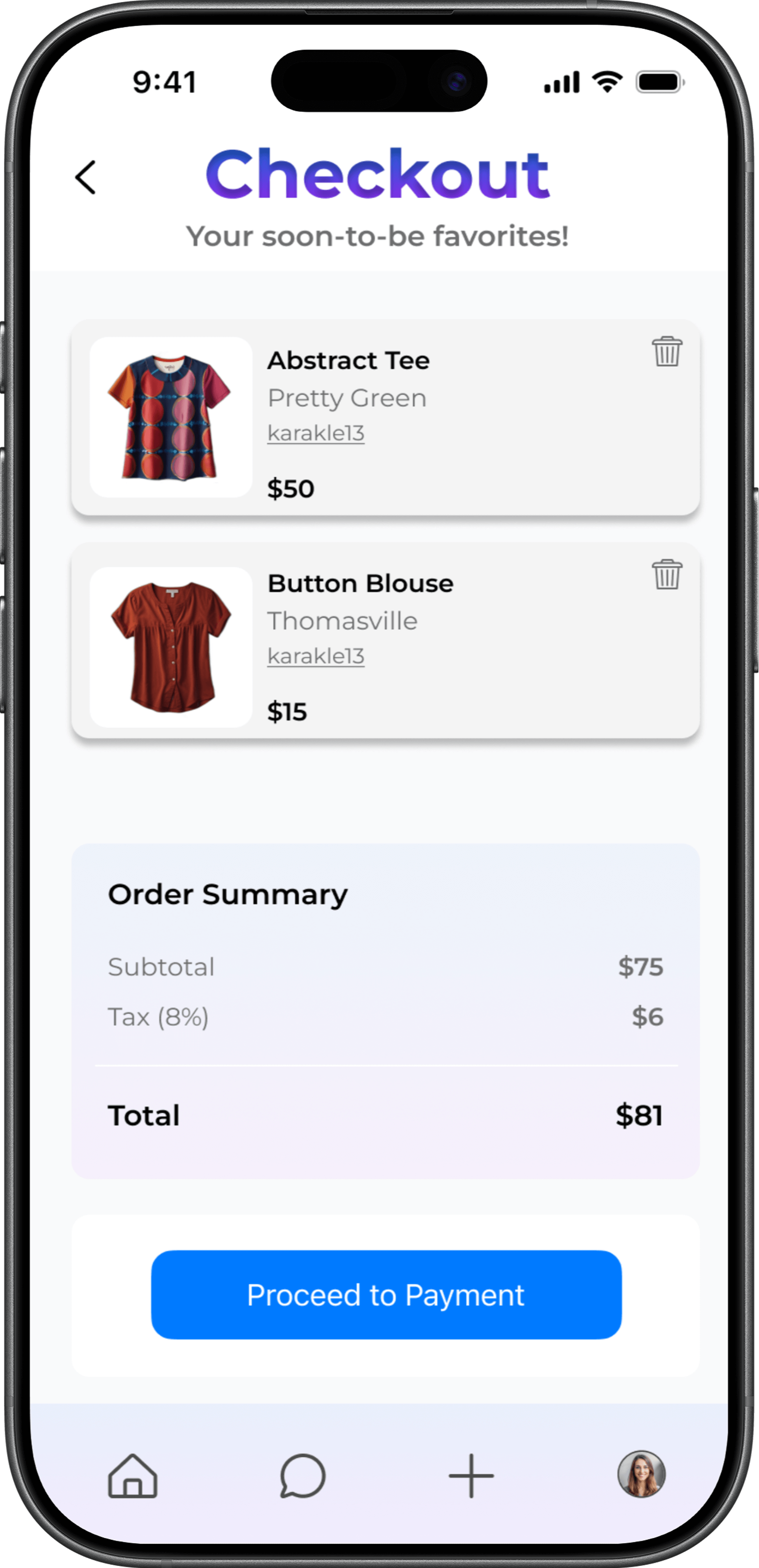 Mod Muse Checkout