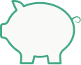 Savvy Pig Logo Outline